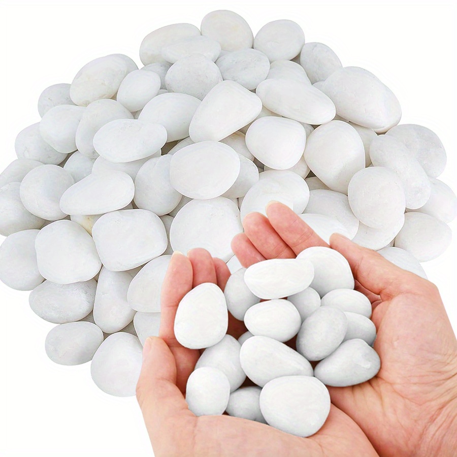 Marine Aquarium Tanks - 200/400g Bianco Alto Lucido Ciottoli Naturali