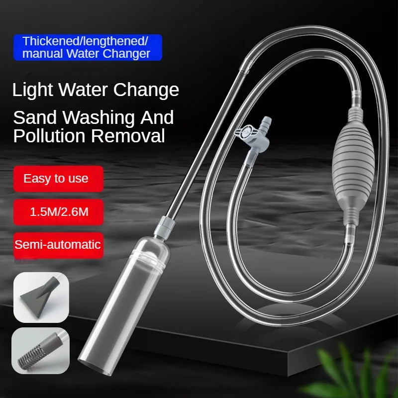 Marine Aquarium Vacuum - Aspirapolvere a sifone per acquario Cambia