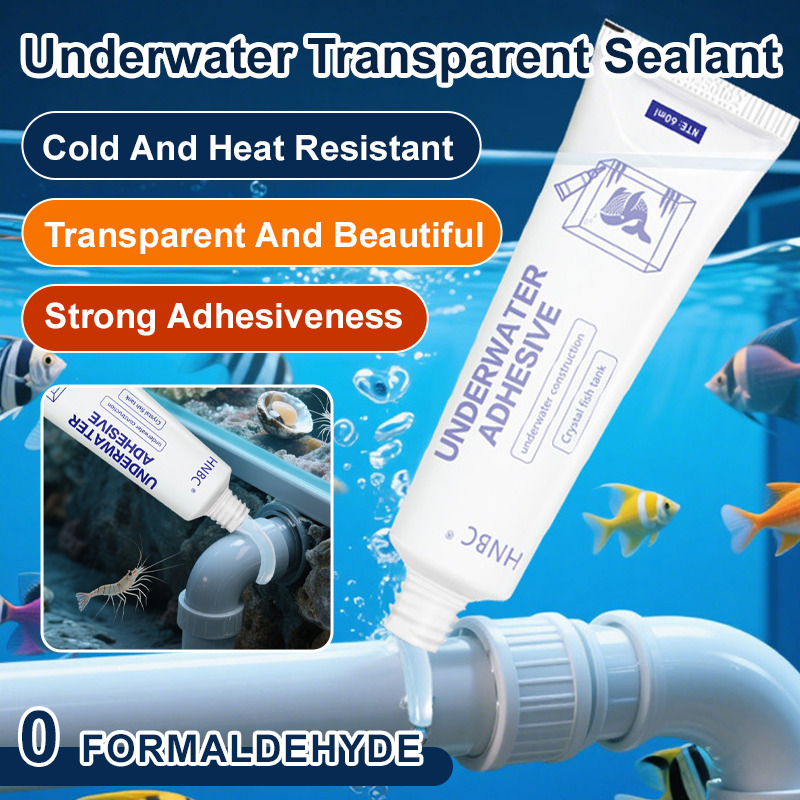 Marine Aquarium Glue - 60g Sigillante impermeabile Trasparente/Bianco Colla impermeabile