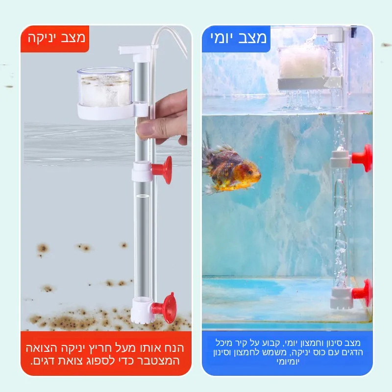 Marine Aquarium Vacuum - Pulitore di Fondo per Acquario, Sistema