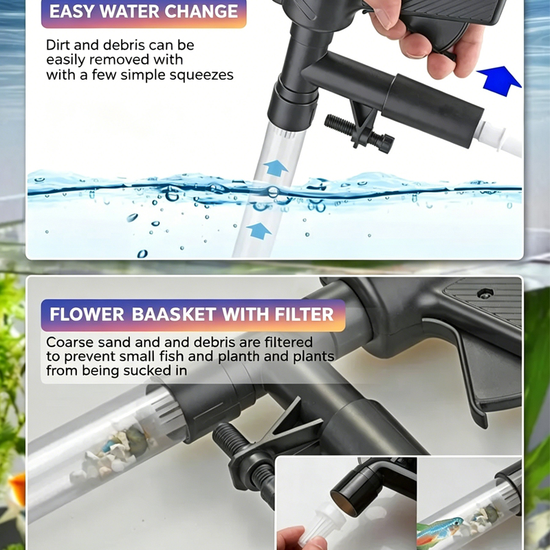 Pompa per Cambio Acqua Acquari - Marine Aquarium Vacuum recensione e prezzo